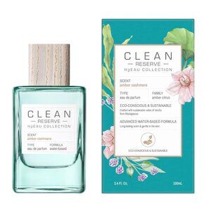 Clean Reserve H2EAU Amber Cashmere Scent 3.4oz